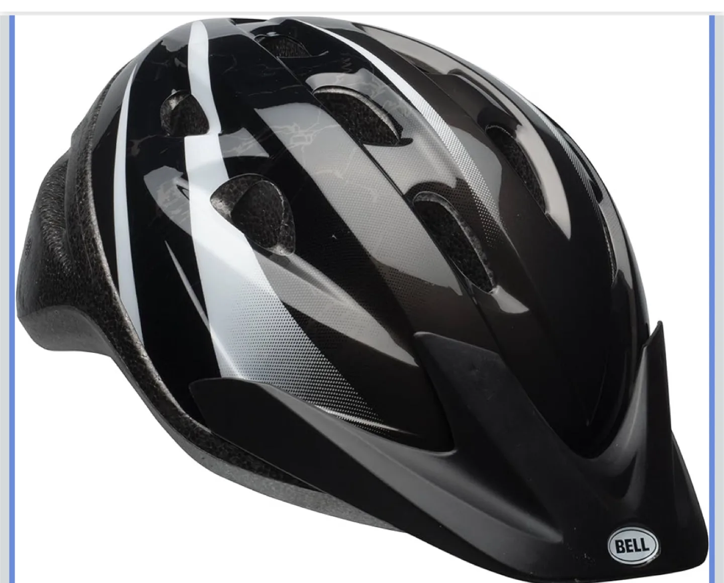 Bell Kids Bike Helmet, Black/White thumbnail