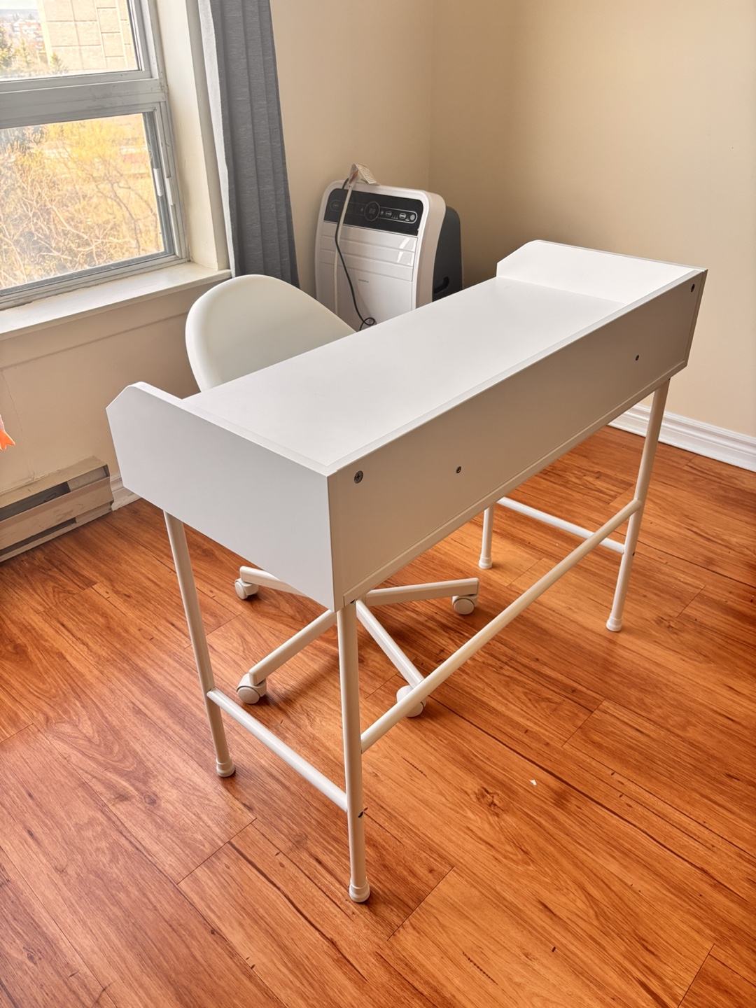 Ikea White Desk and Chair Set - photo 2