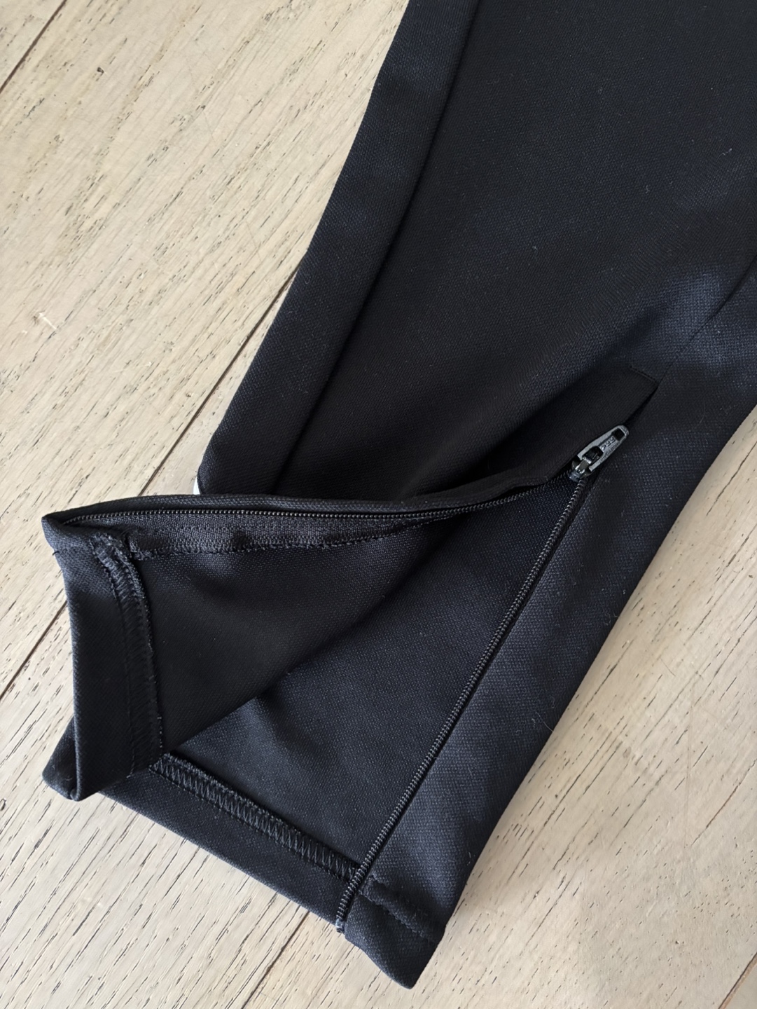 Youth (11-12Y) Adidas Black Soccer Pants with White Stripes - photo 3