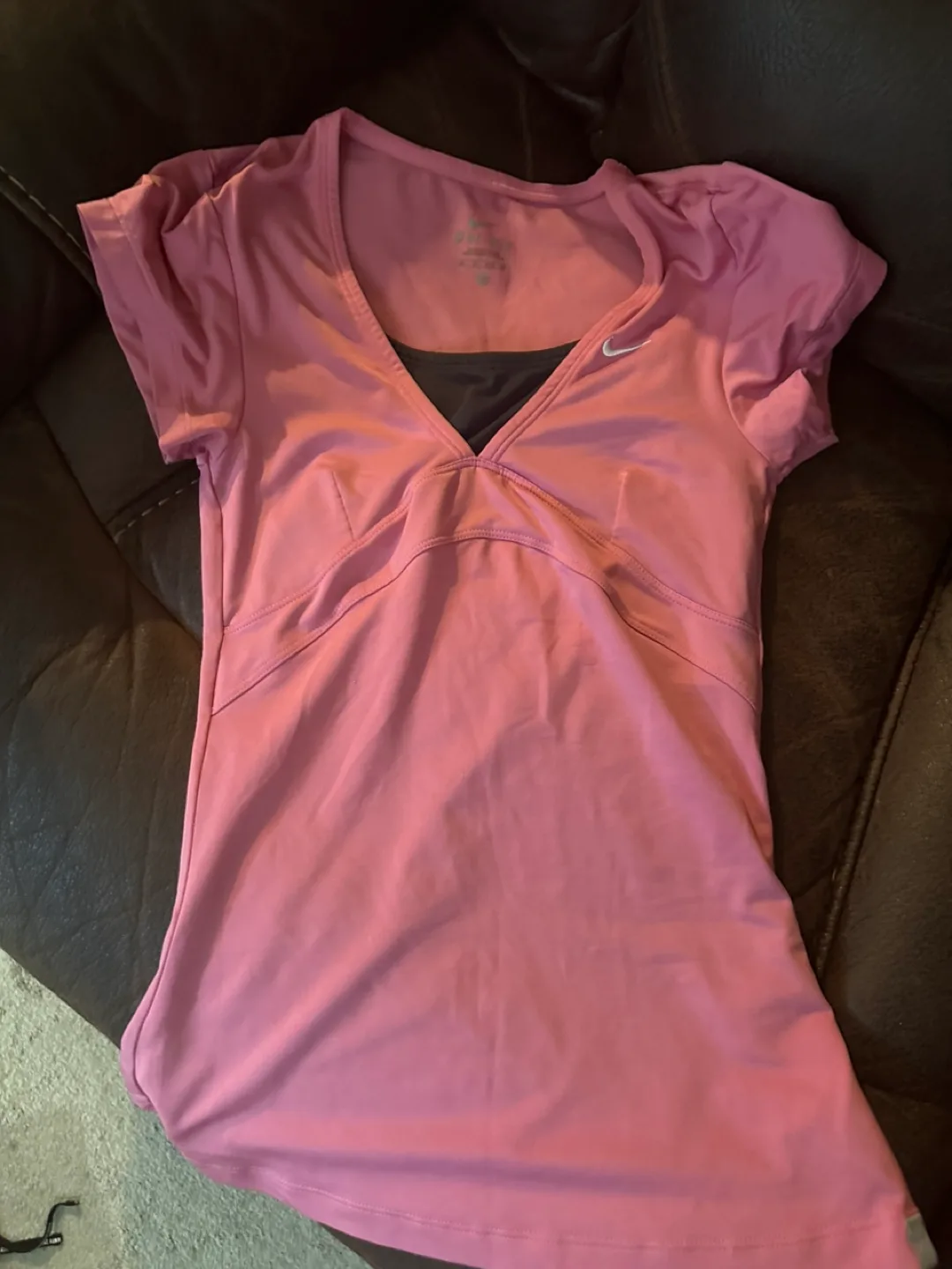 Nike Dri-FIT Pink Athletic Shirt thumbnail