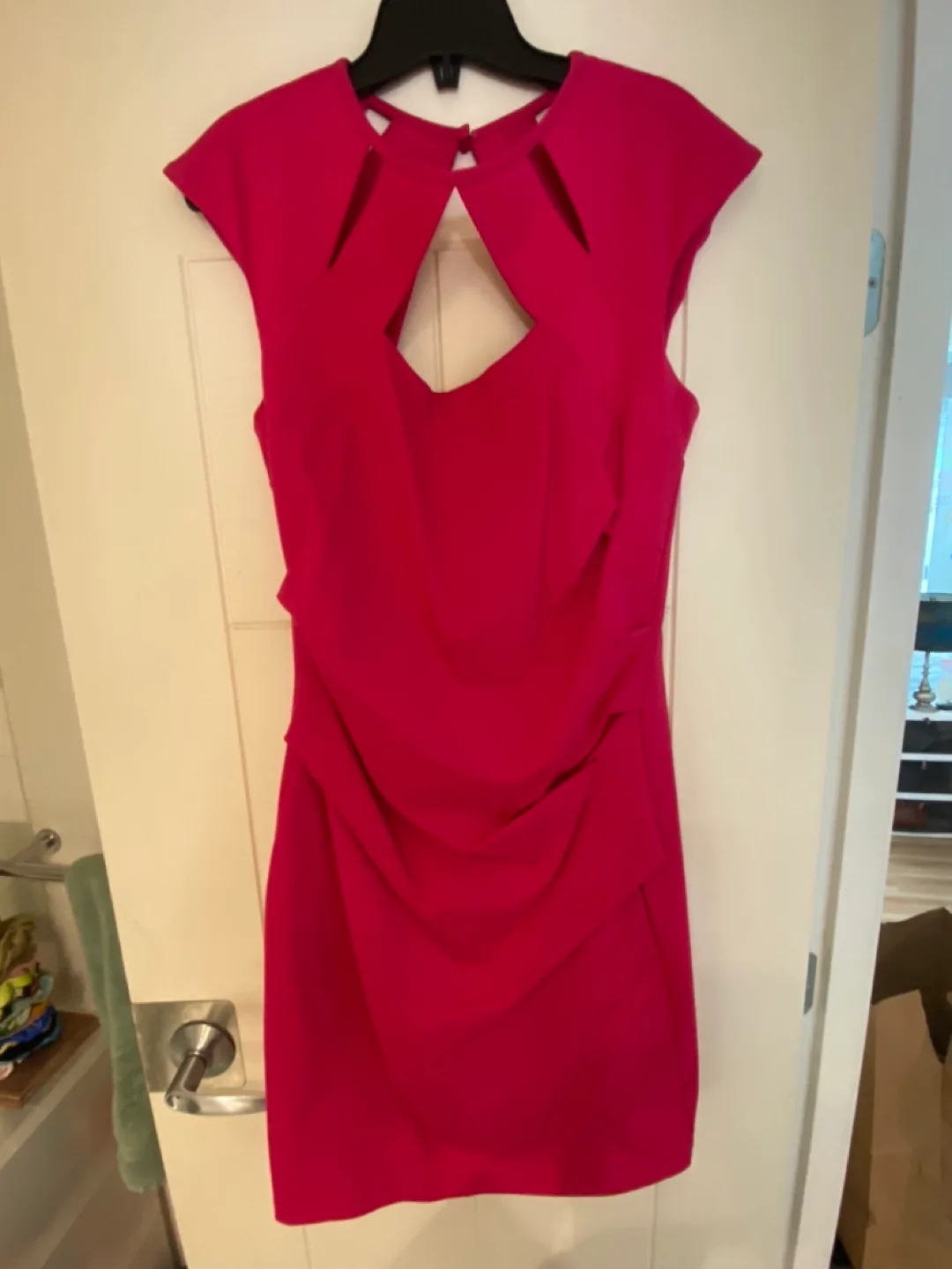 Hot Pink Cut-Out Detail Dress thumbnail