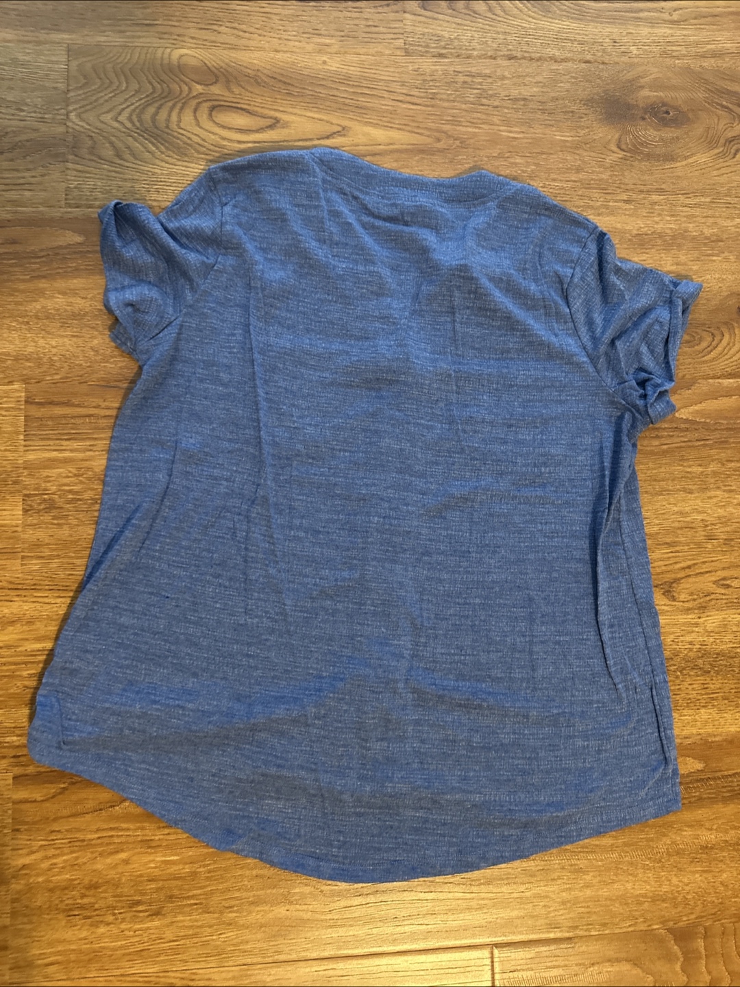 Women's Blue Button-Down Shirt, Size Medium - photo 2