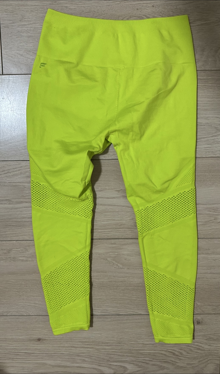 Fabletics Neon Yellow Leggings - Size M - photo 3