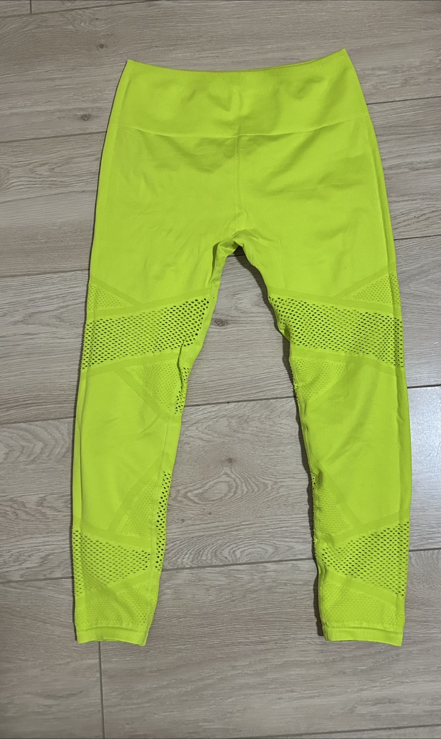 Fabletics Neon Yellow Leggings - Size M