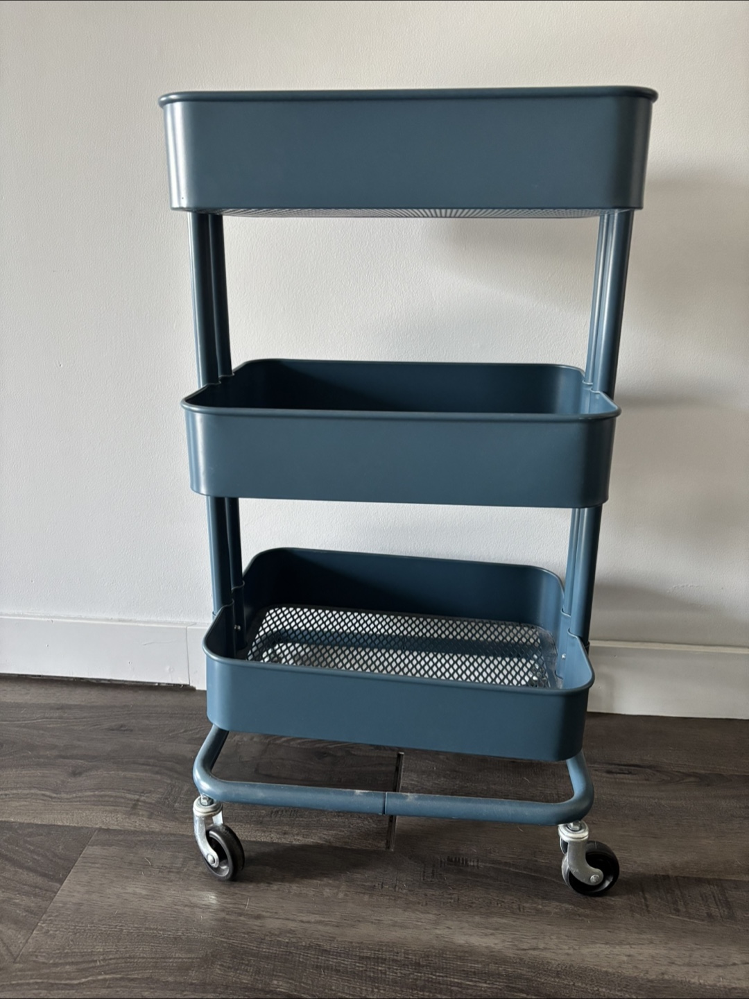 IKEA Three-Tier Rolling Cart - Teal - photo 2