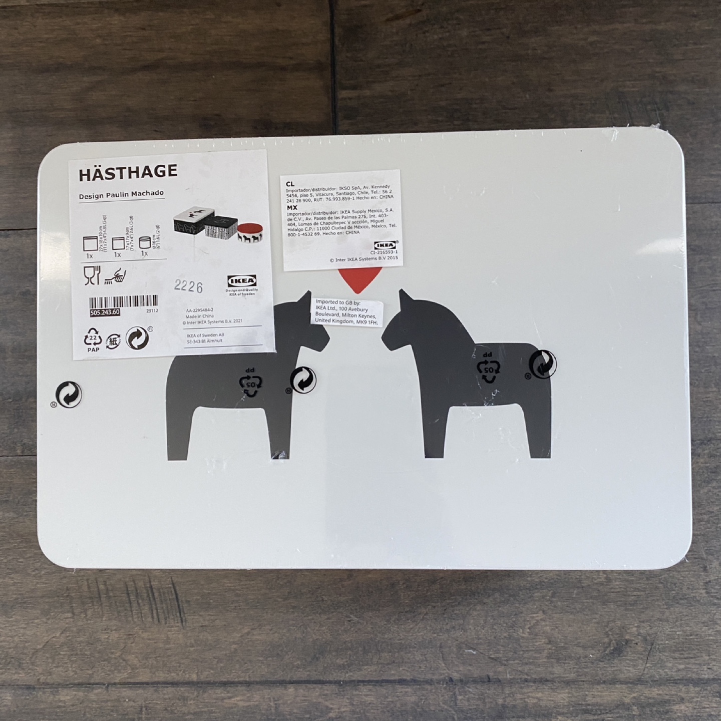 IKEA Hasthage 3 Metal Tin BoxesNew & Sealed - photo 4