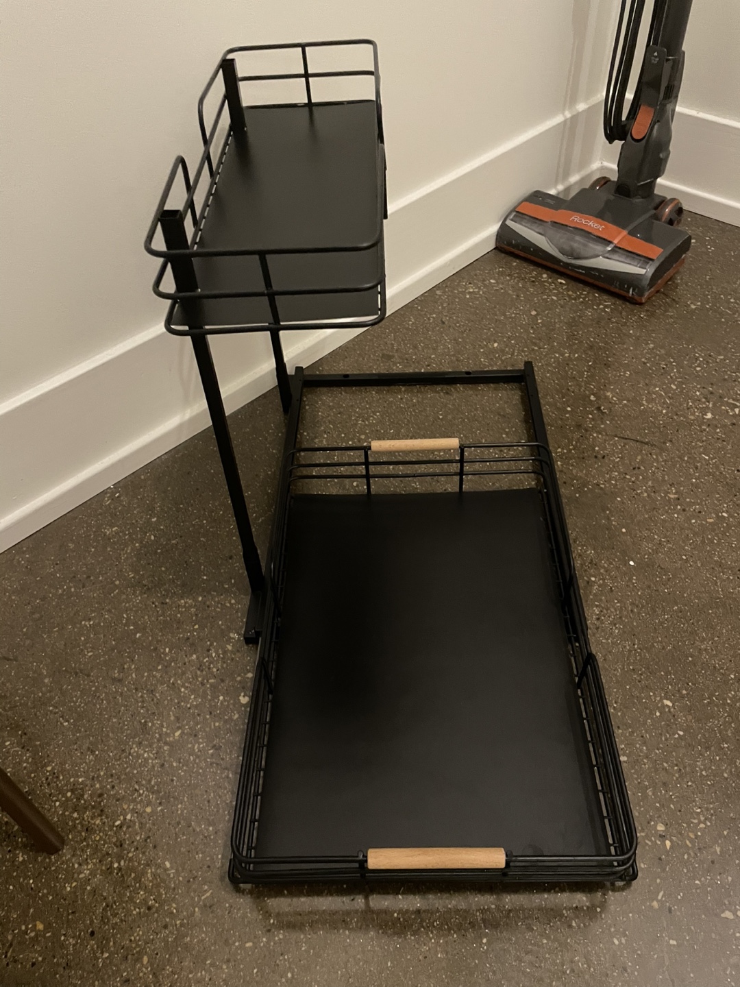 Black 2-Tier Kitchen Cabinet Organizer - photo 2