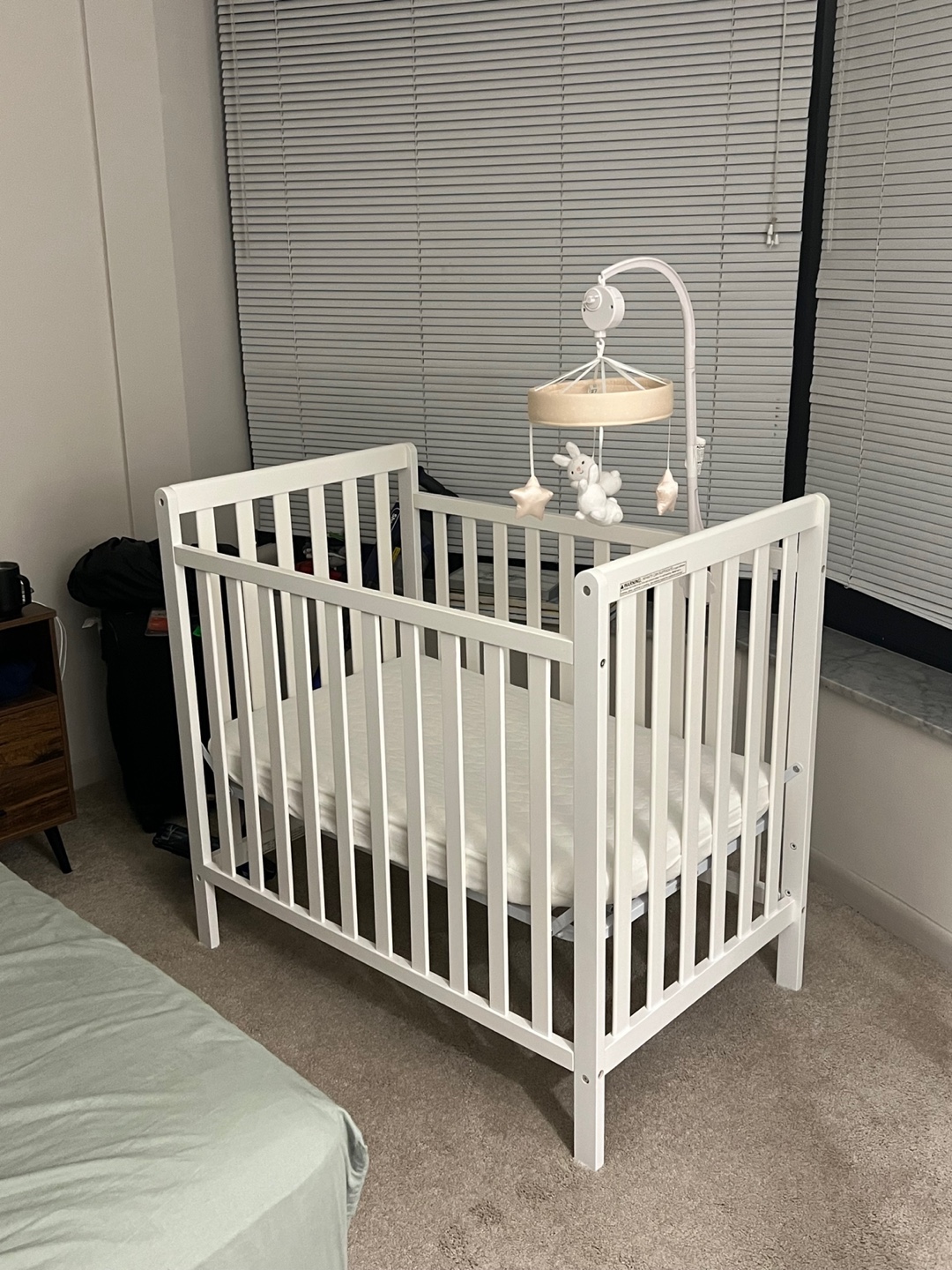 Delta children mini crib & Wonder Living Mini Crib Mattress