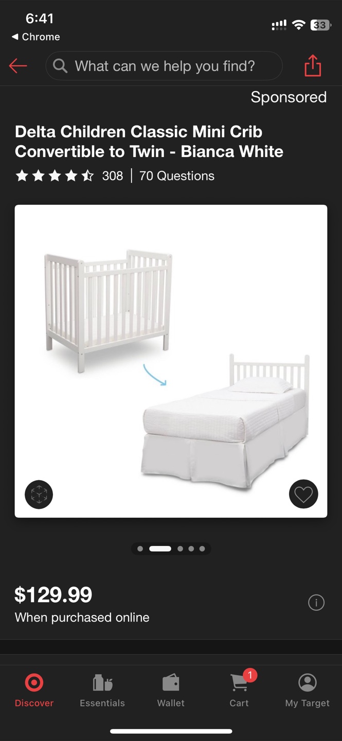 Delta children mini crib & Wonder Living Mini Crib Mattress - photo 3