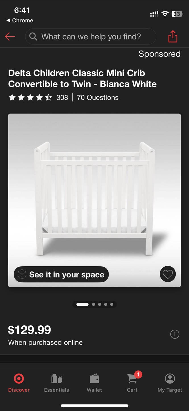 Delta children mini crib & Wonder Living Mini Crib Mattress - photo 2