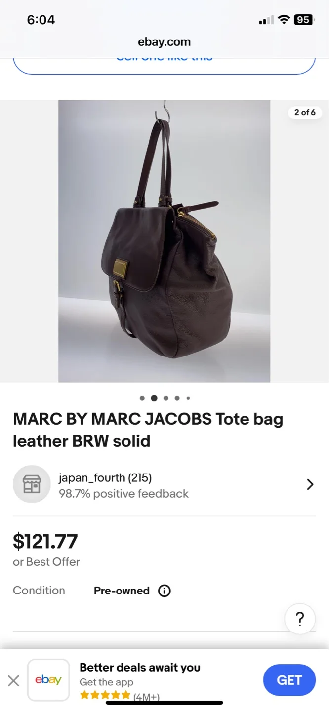 Marc by Marc Jacobs Leather Tote Bag image indicator(9)