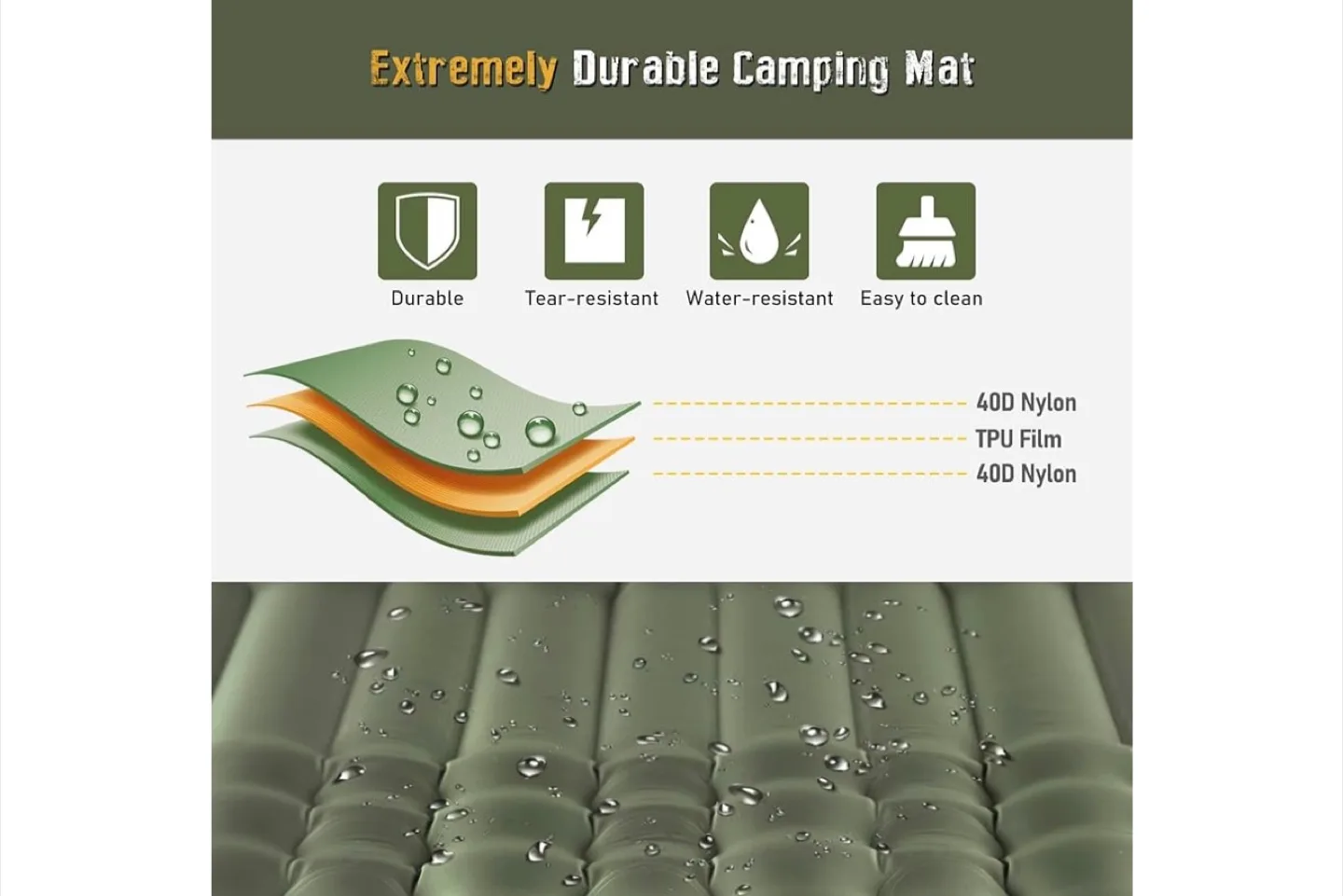 Elegear Camping Sleeping Pad - 4" Ultra-Thick Inflatable image indicator(6)
