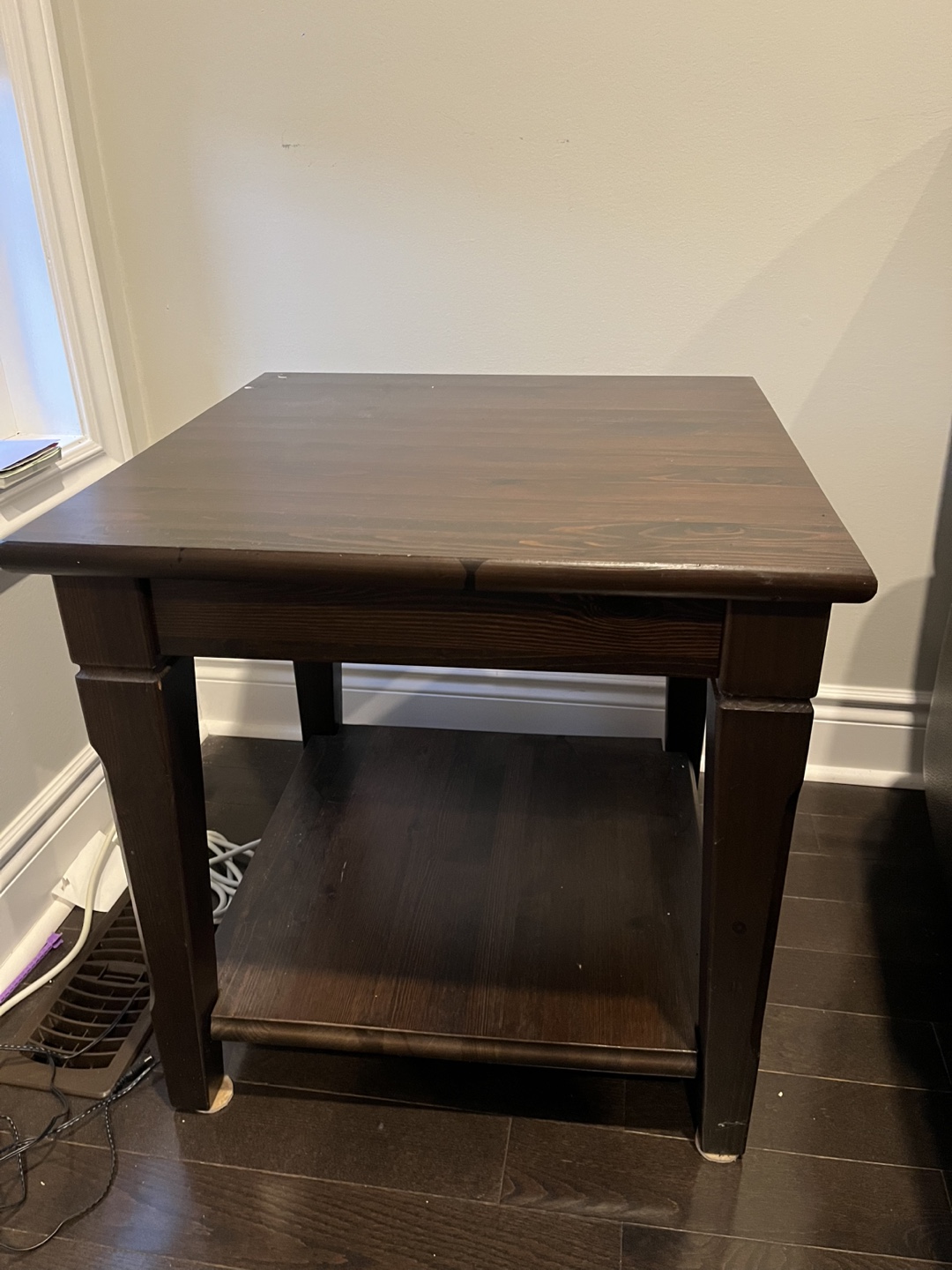 Dark Brown Wooden End/Side Table