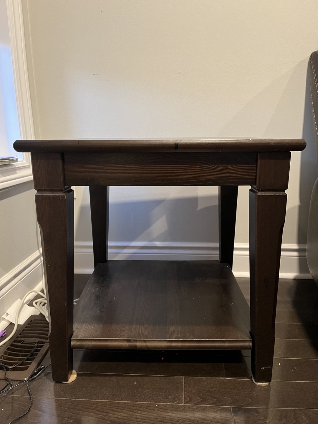 Dark Brown Wooden End/Side Table - photo 2