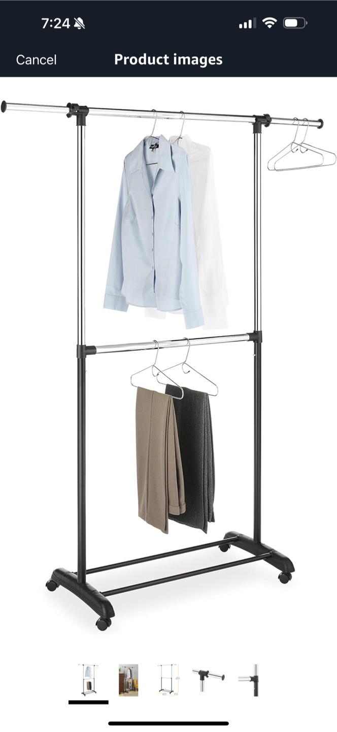 Whimor 2-Rod Adjustable Garment Rack - photo 2