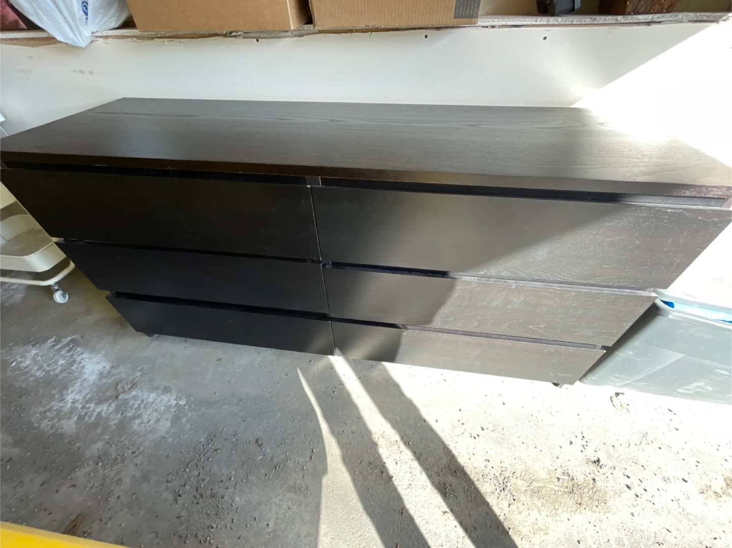 IKEA MALM 6-Drawer Dresser - Black-Brown thumbnail