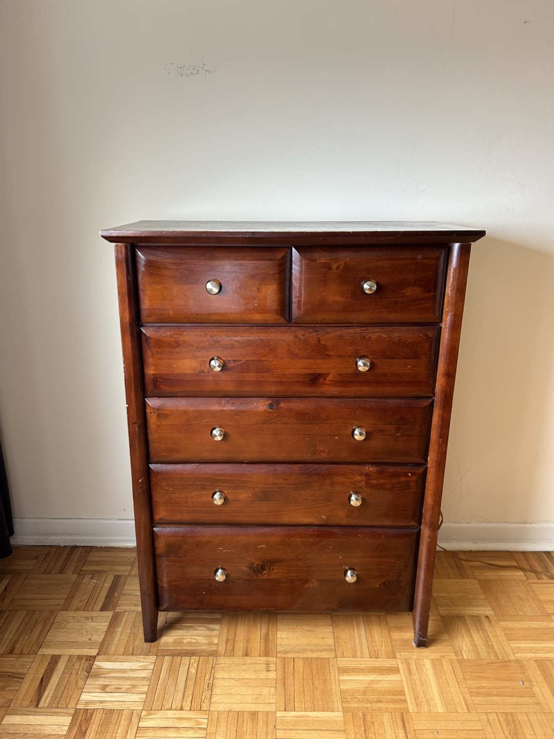 Solid Wood 6-Drawer Chest of Drawers