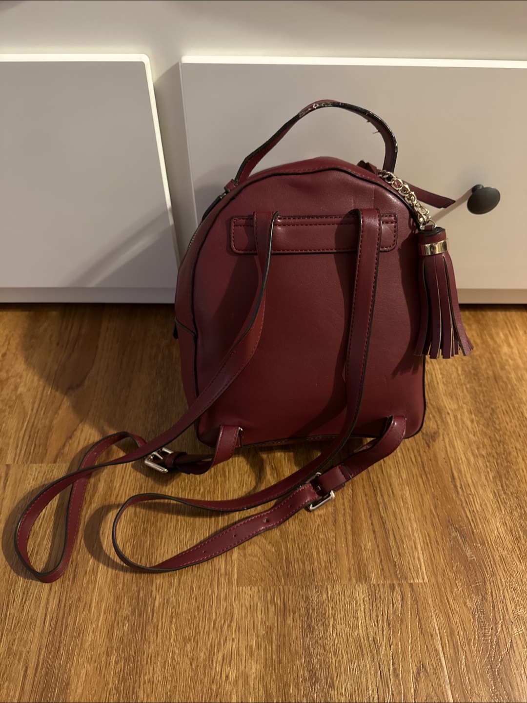 Burgundy Guess Mini Backpack - photo 2