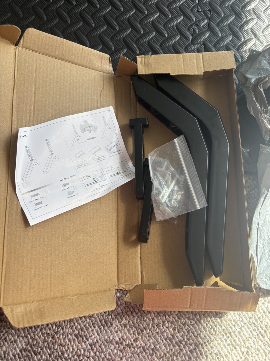 New TV Stand Legs - Black