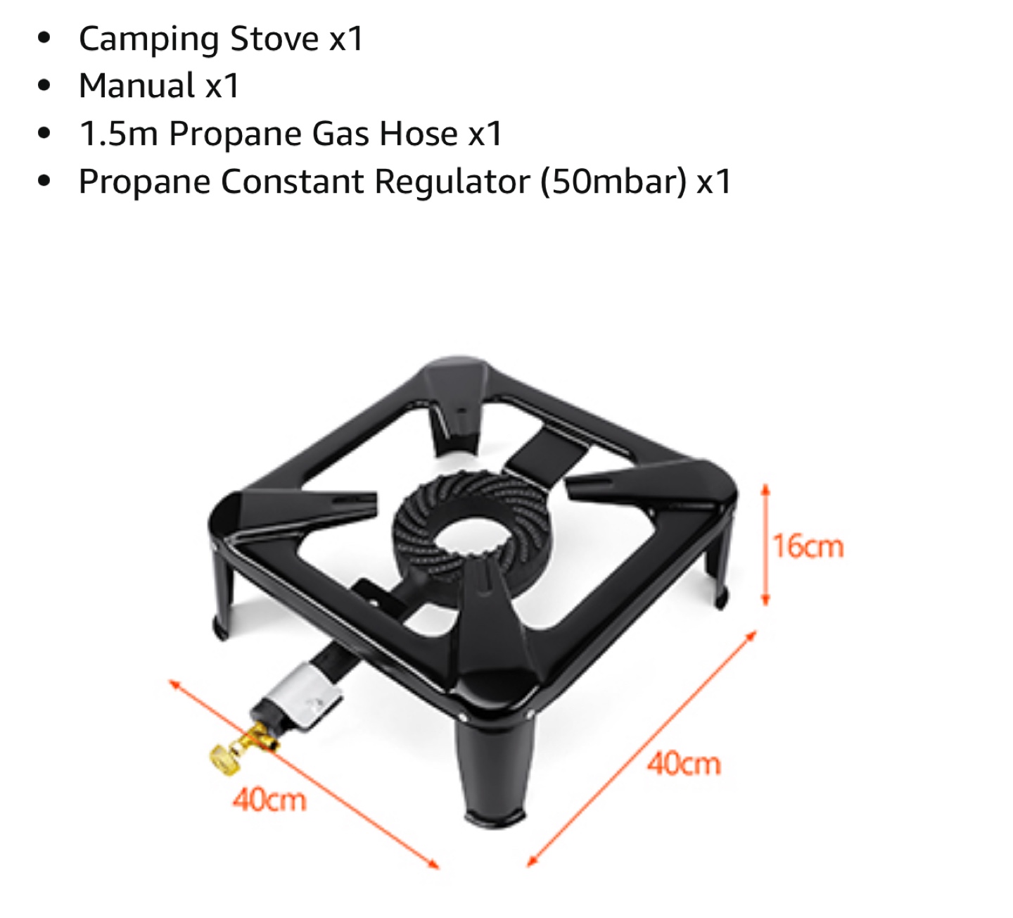 Portable Single Burner Camping Stove - photo 3