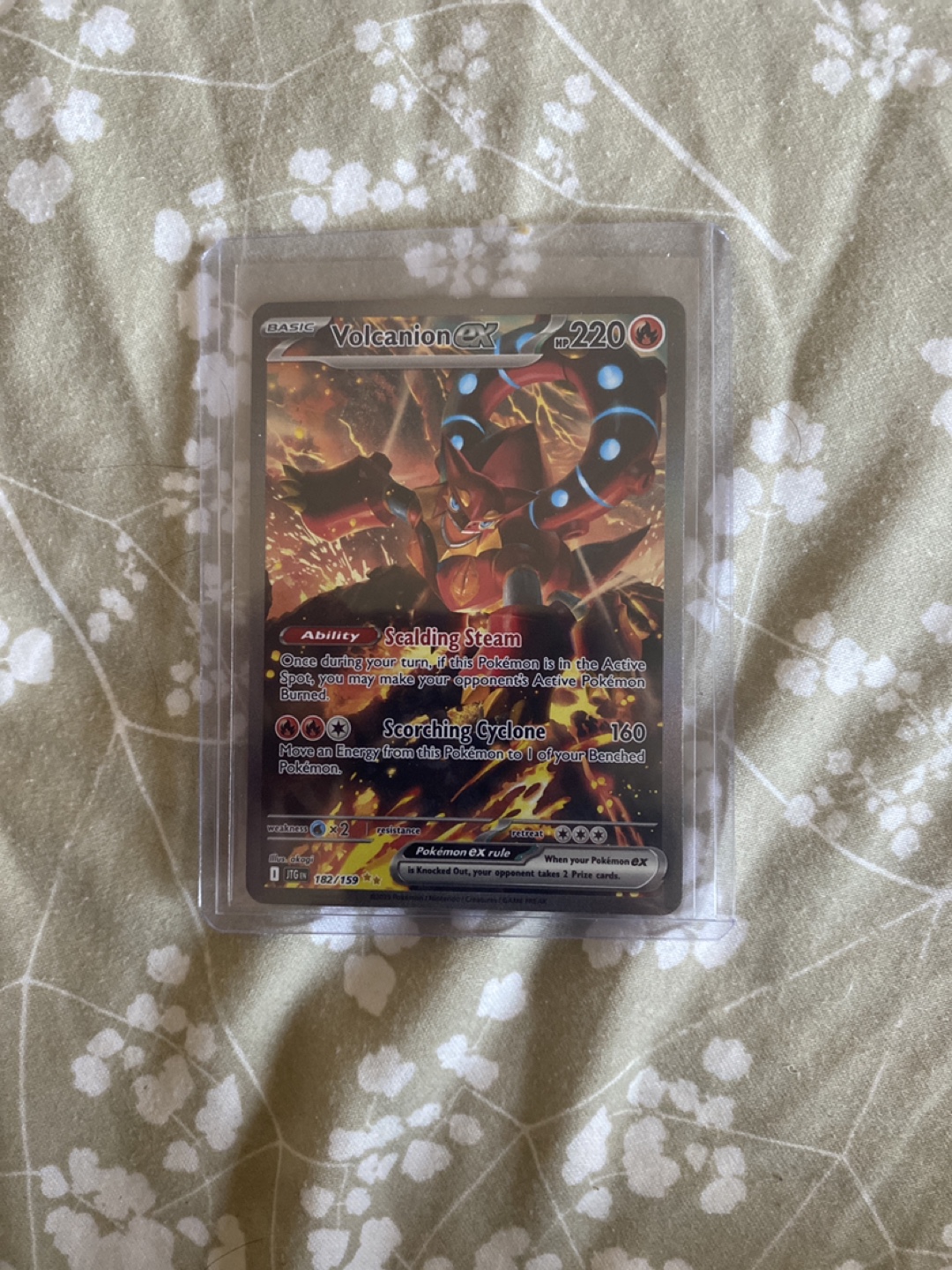 Volcanion EX Pokemon Card 182