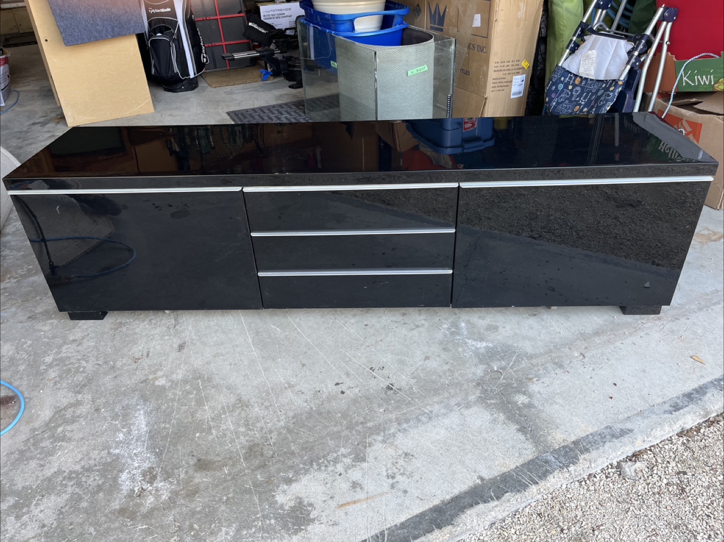 Black TV Stand