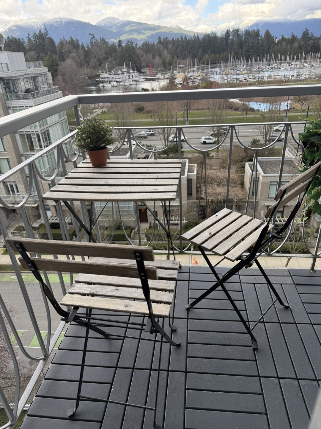 IKEA Balcony Table and Two Chairs