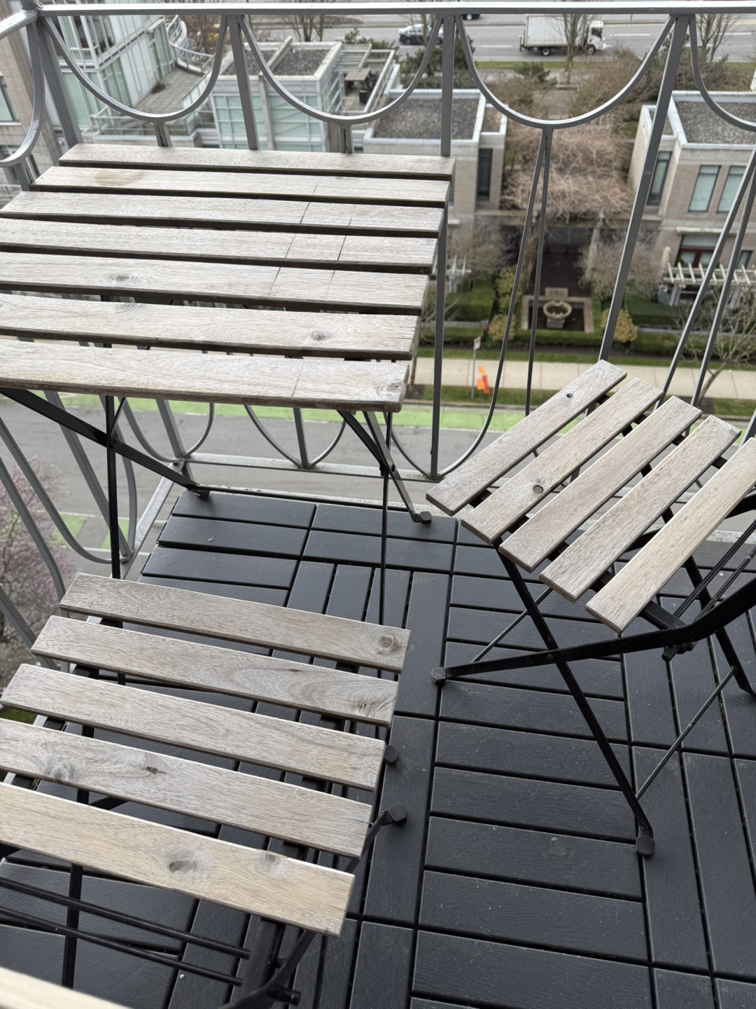 IKEA Balcony Table and Two Chairs - photo 3