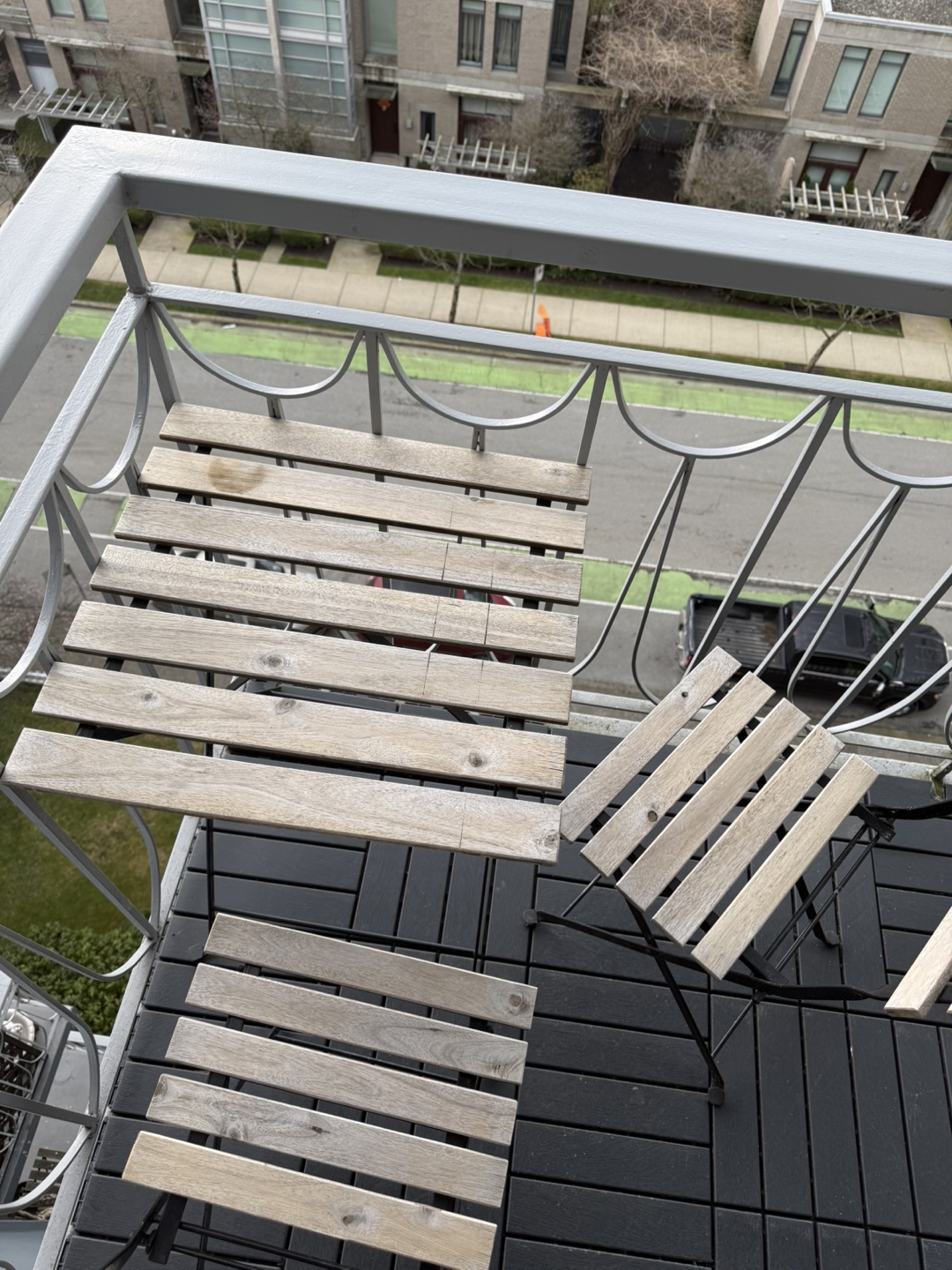 IKEA Balcony Table and Two Chairs - photo 2
