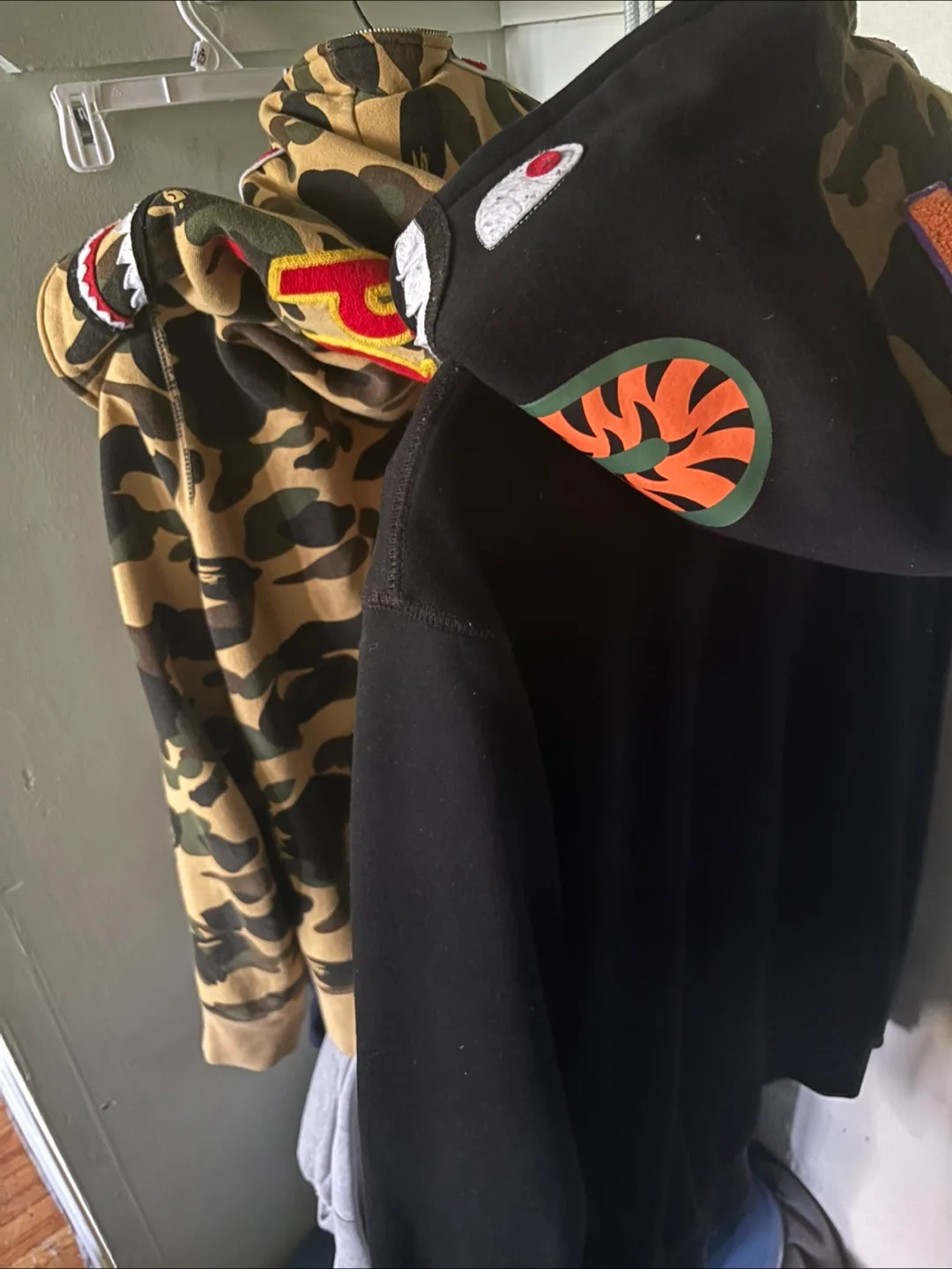 A Bathing Ape Camo and Black Hoodies thumbnail
