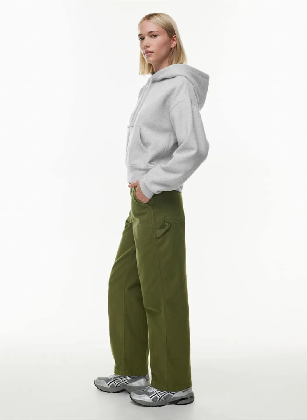 Aritzia Greenwich Pant - Size 0 - Olive Green image indicator(2)