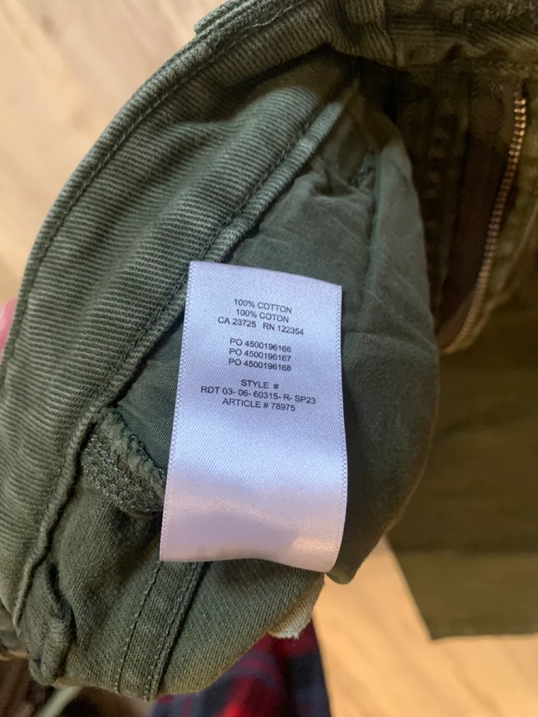 Aritzia Greenwich Pant - Size 0 - Olive Green image indicator(8)