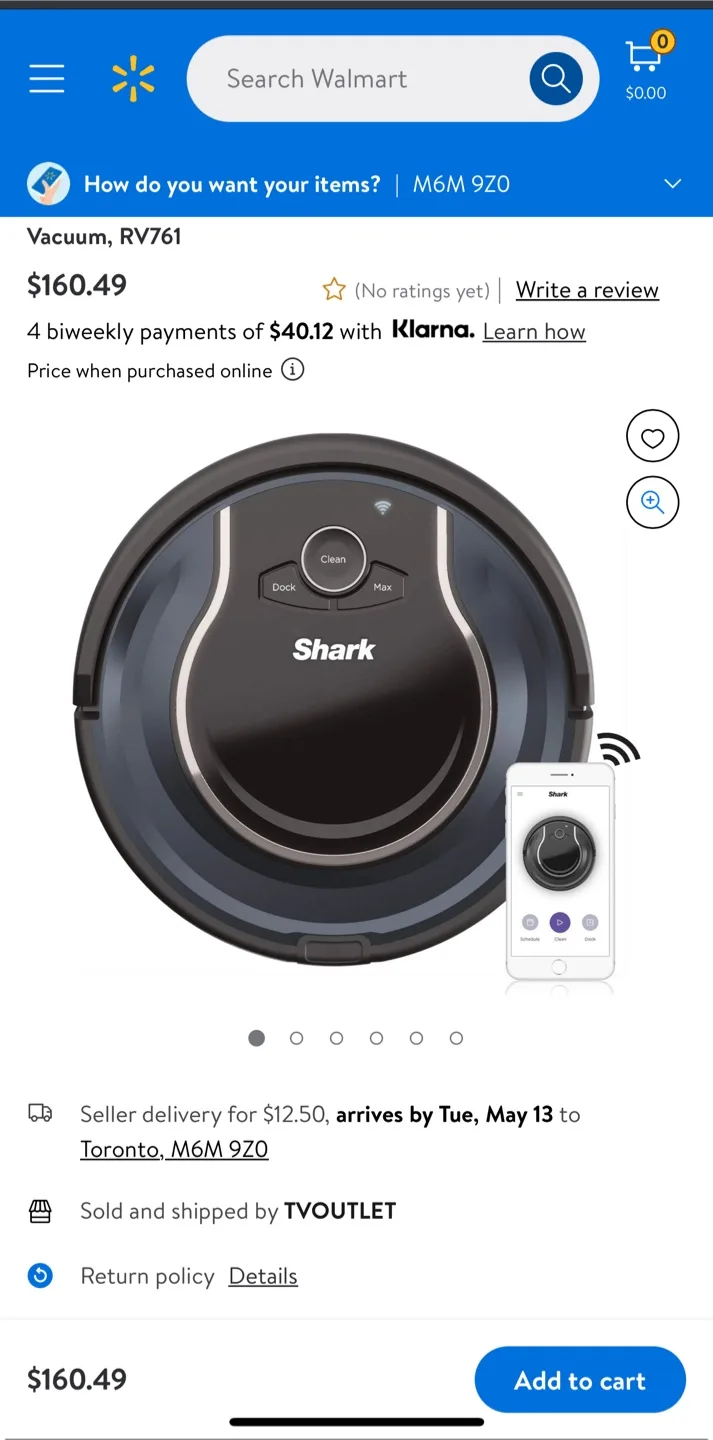 Shark RV750 Robotic Vacuum Cleaner thumbnail