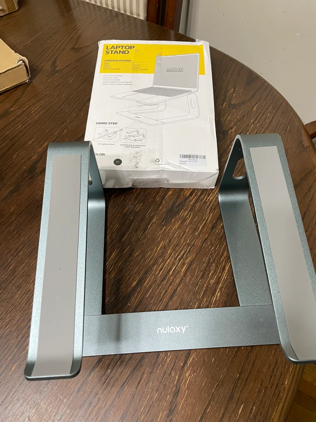 BRAND NEW Nulaxy Laptop Stand - Portable Aluminum Alloy Riser thumbnail