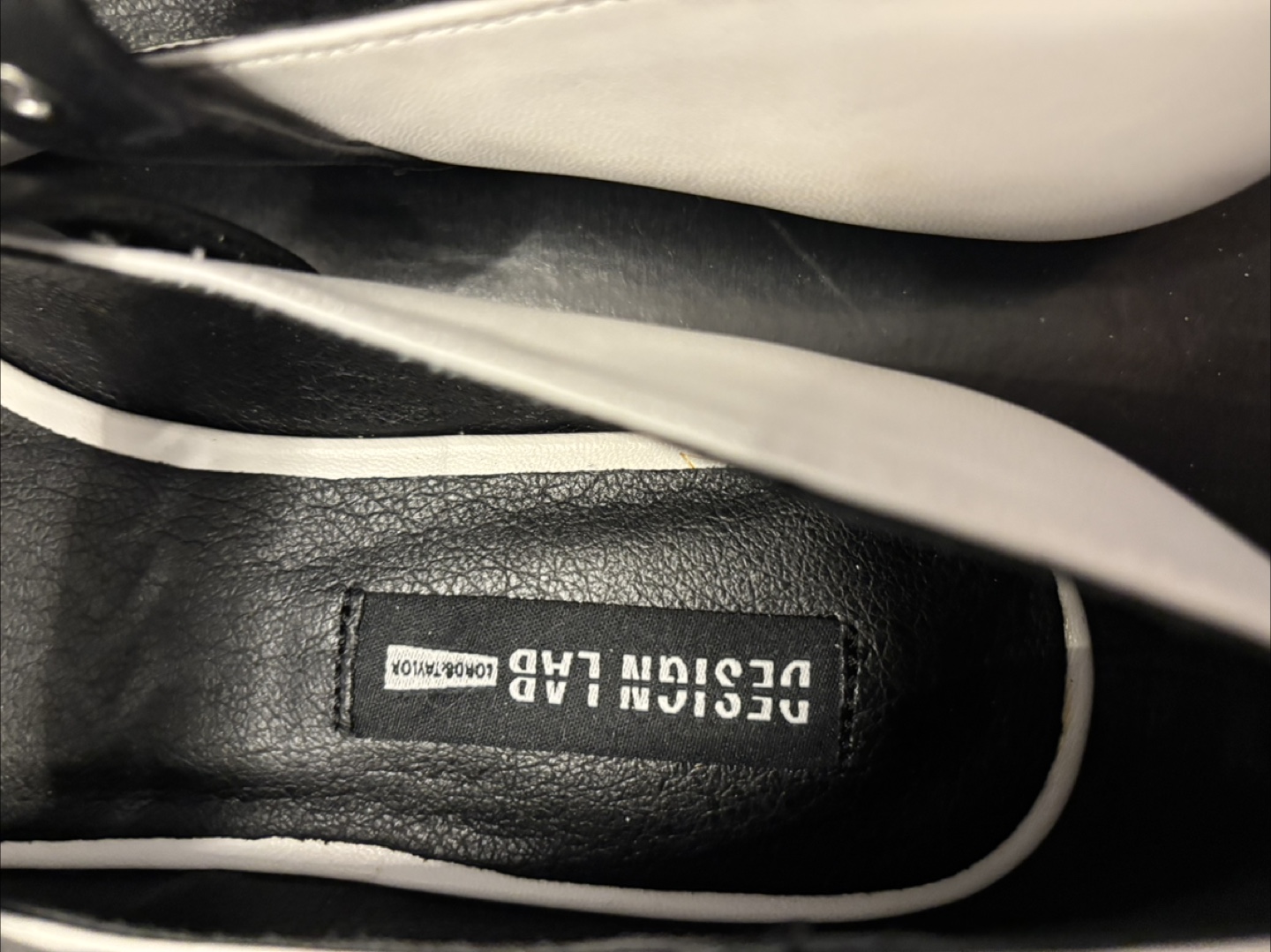 Design Lab by Lord & Taylor White and Black Pointed-Toe Flats - photo 4