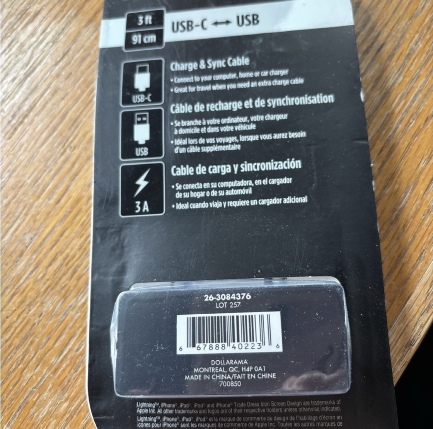Tech-1 3ft USB-C to USB Charge & Sync Cable (2 Pack) - photo 2