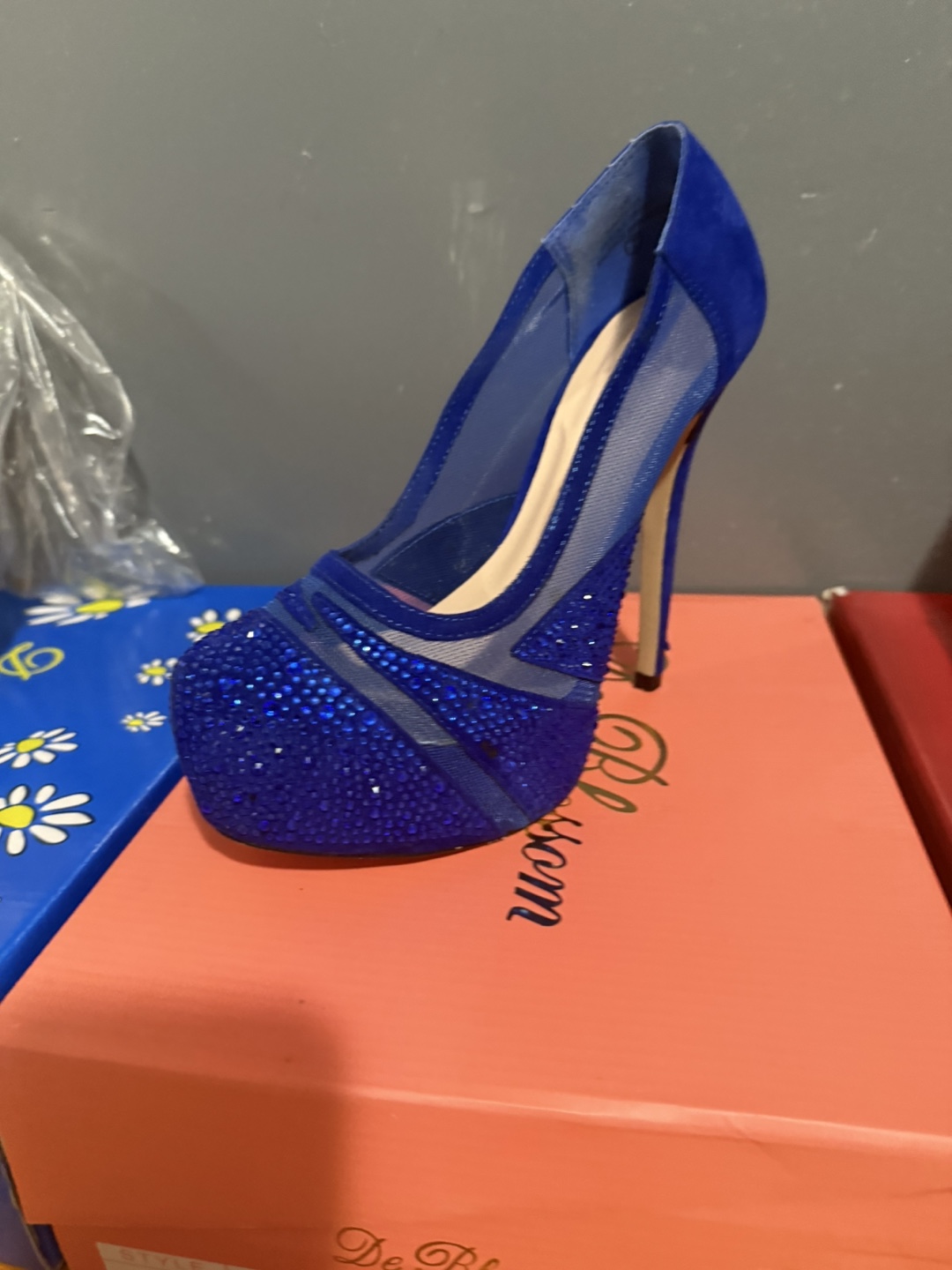 Royal Blue Suede