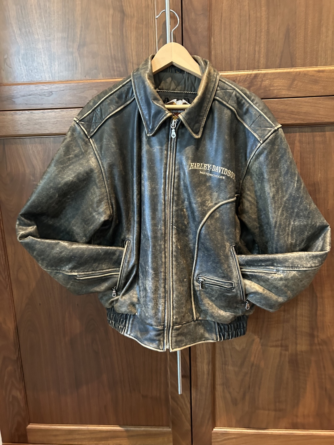 Vintage Harley-Davidson Leather Jacket - Size L