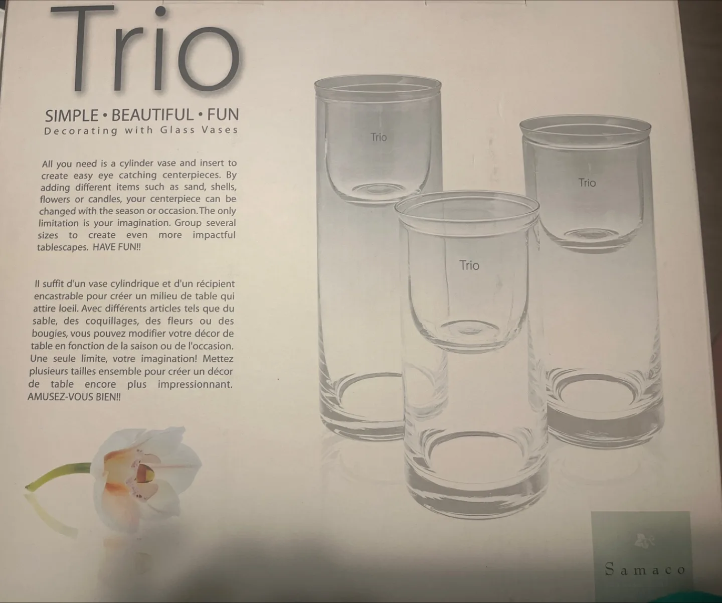 Samaco Trio Glass Vase Set image indicator(2)