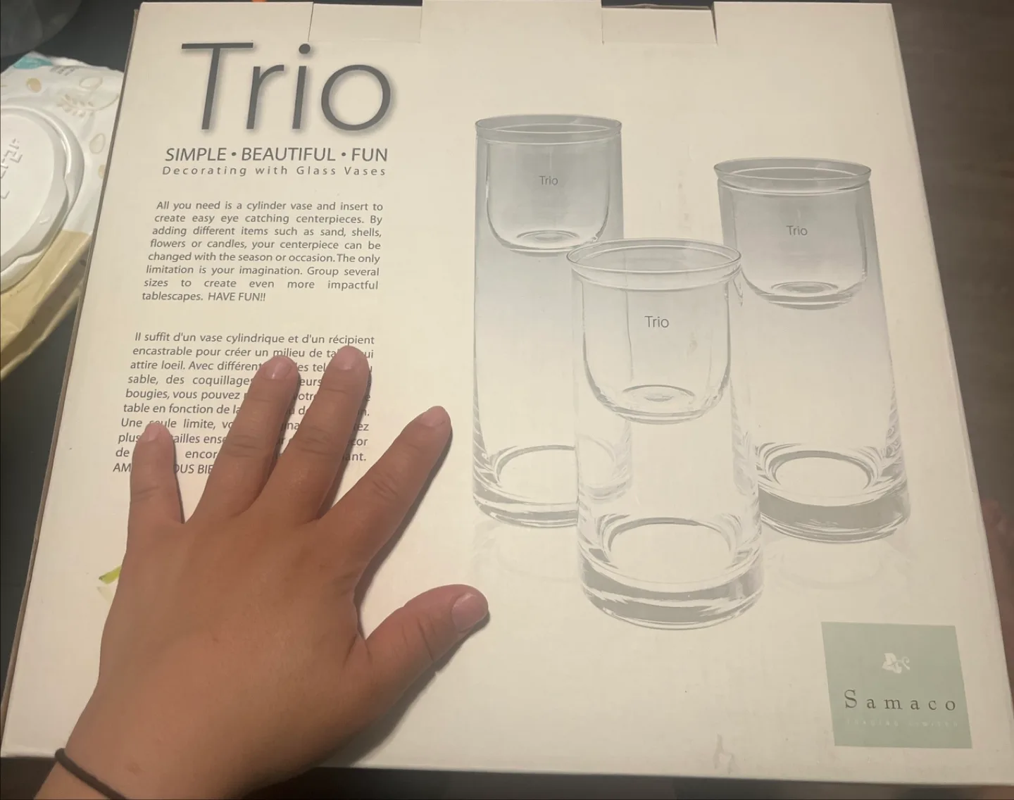 Samaco Trio Glass Vase Set image indicator(3)