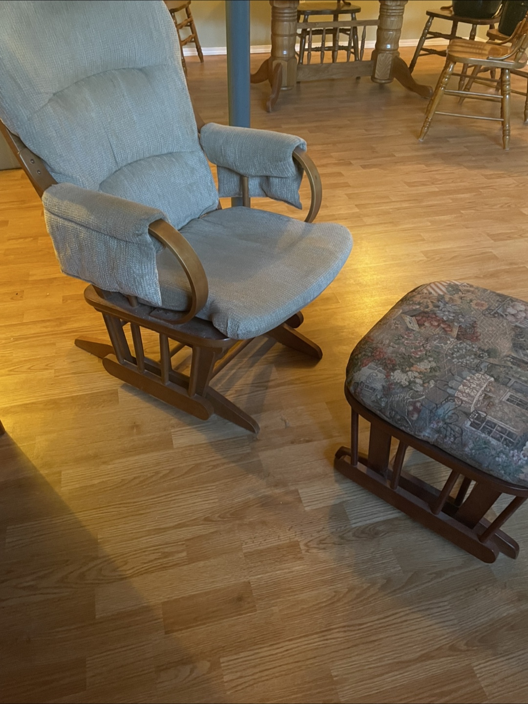 Rocking chair and rocking ottoman