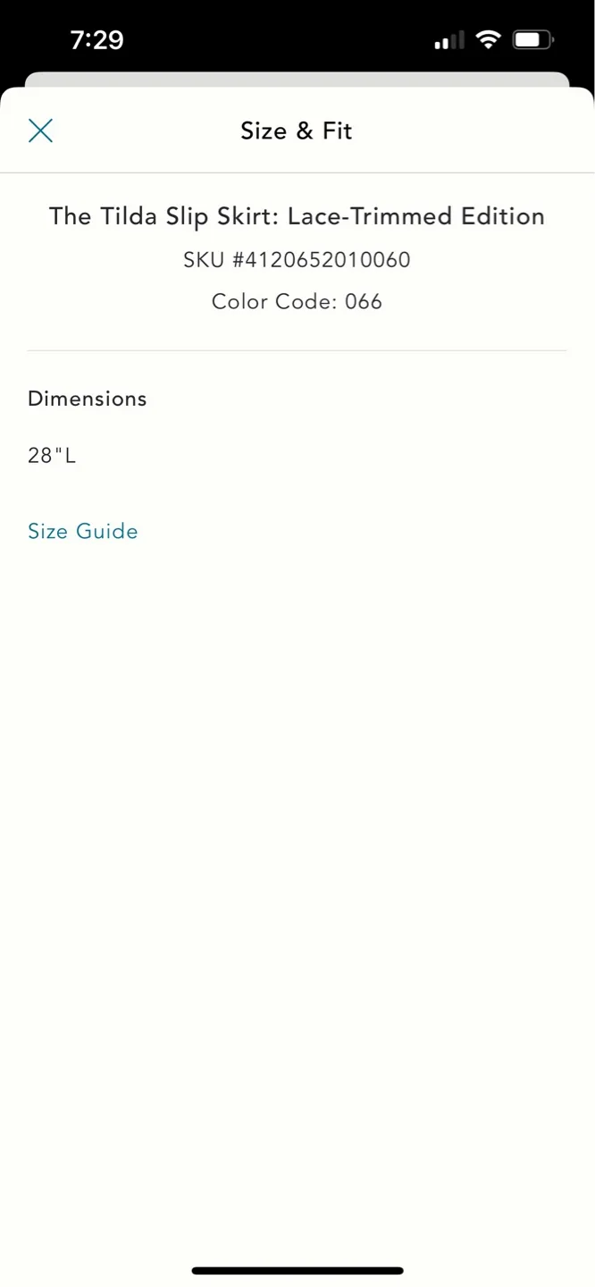 BNWT Anthropologie Tilda Slip Skirt XS image indicator(5)