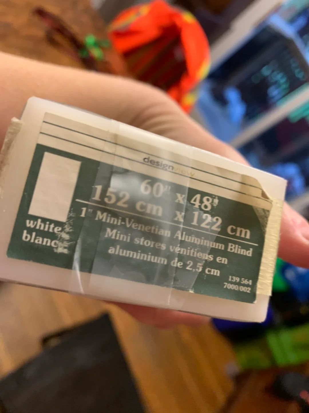 New DesignView 60" x 48" White Mini Venetian Aluminum Blind image indicator(3)