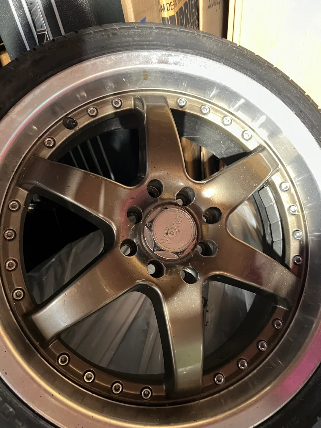 18" 5x114.3 Bronze Rims with 235/65R18 Winter Tires image indicator(2)