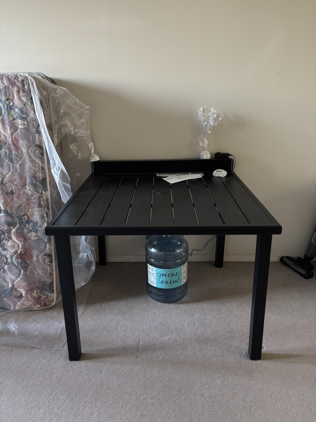 Black Square Outdoor Patio Table - photo 3