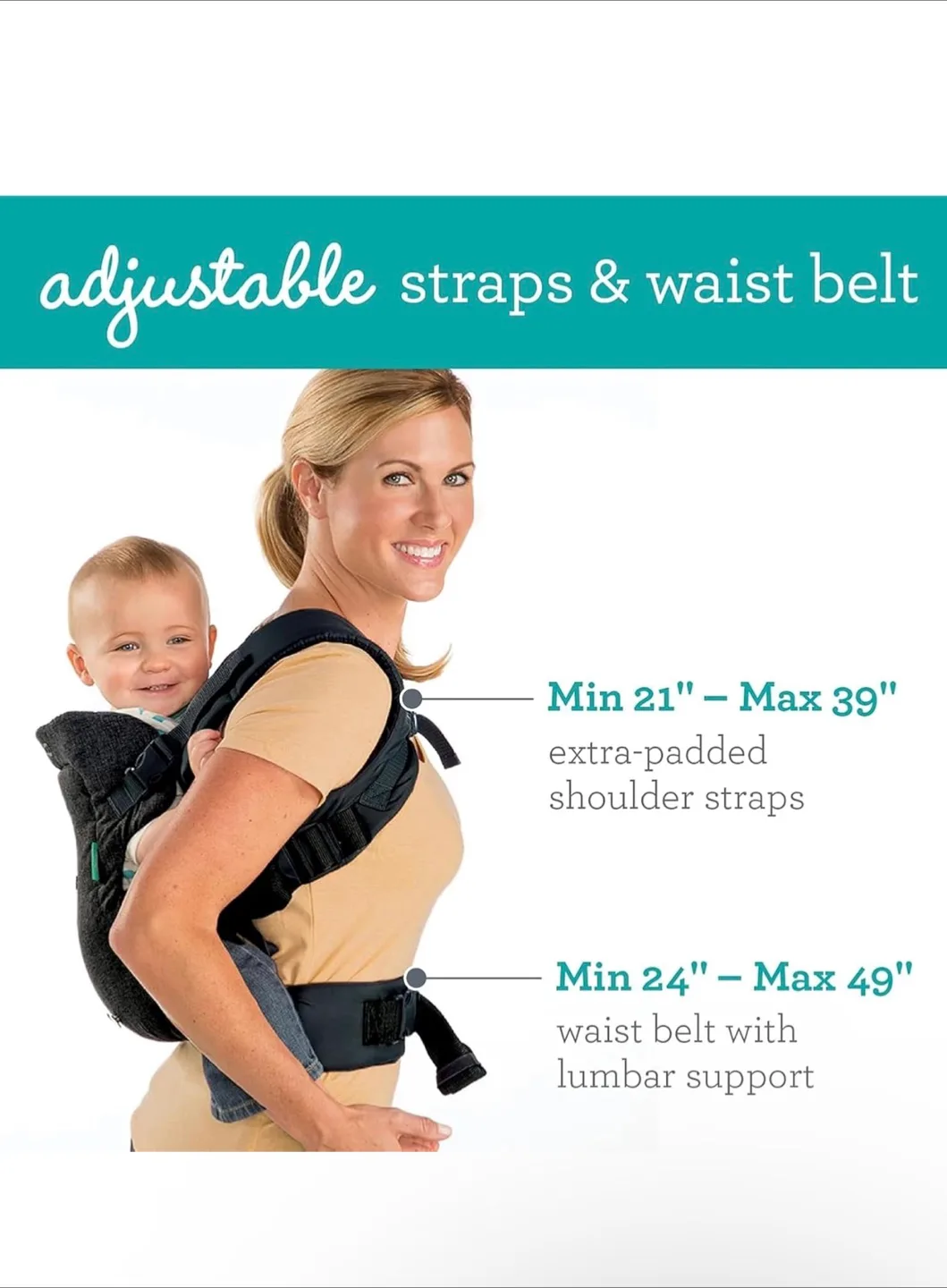 Infantino Flip Advanced 4-in-1 Baby Carrier - Black image indicator(6)