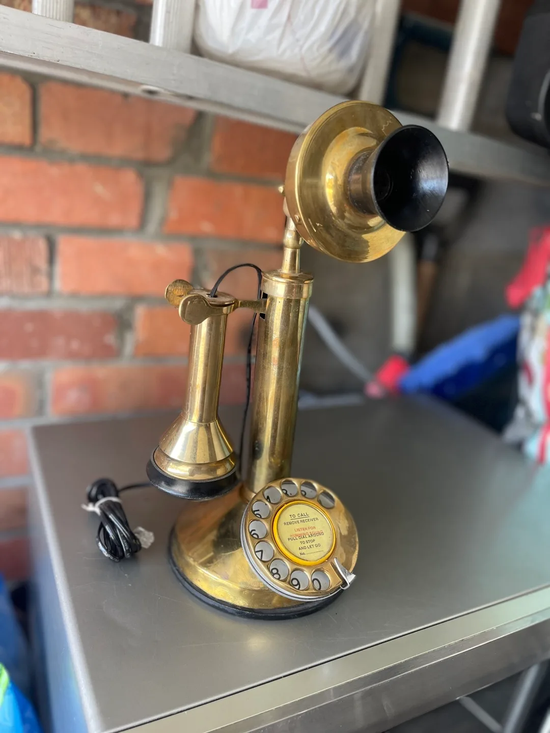 Antique Brass Rotary Phone thumbnail