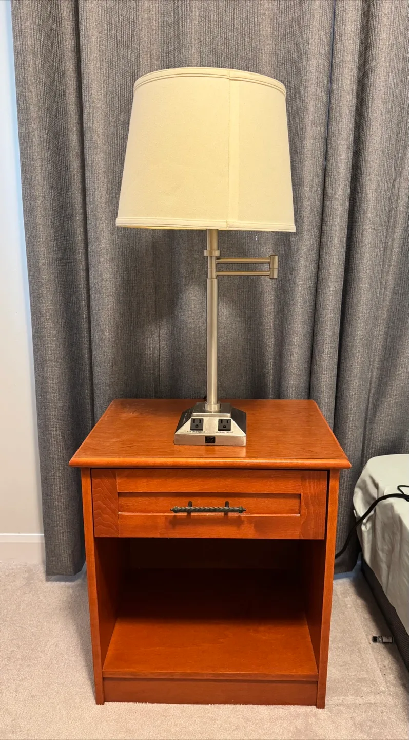 Nightstand with Lampshade