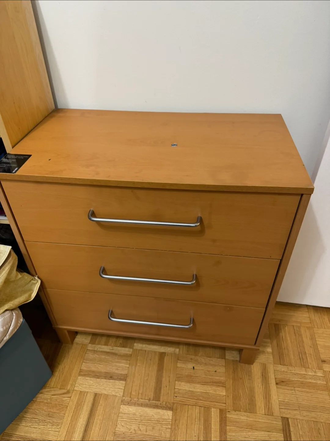 Three-Drawer Wooden Chest thumbnail