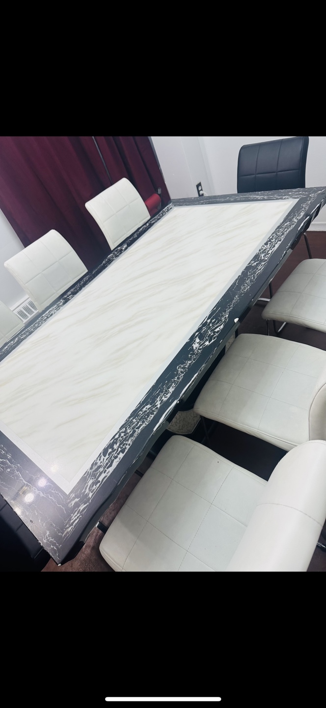Modern Dining Table Set - 8 Chairs - photo 2